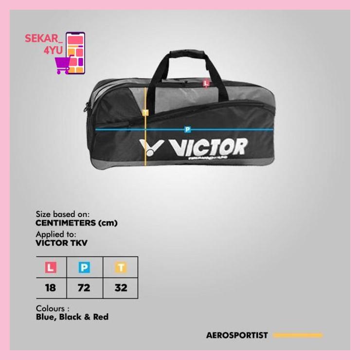 TAS RAKET BADMINTON VICTOR MODEL KOTAK sekar_4yu