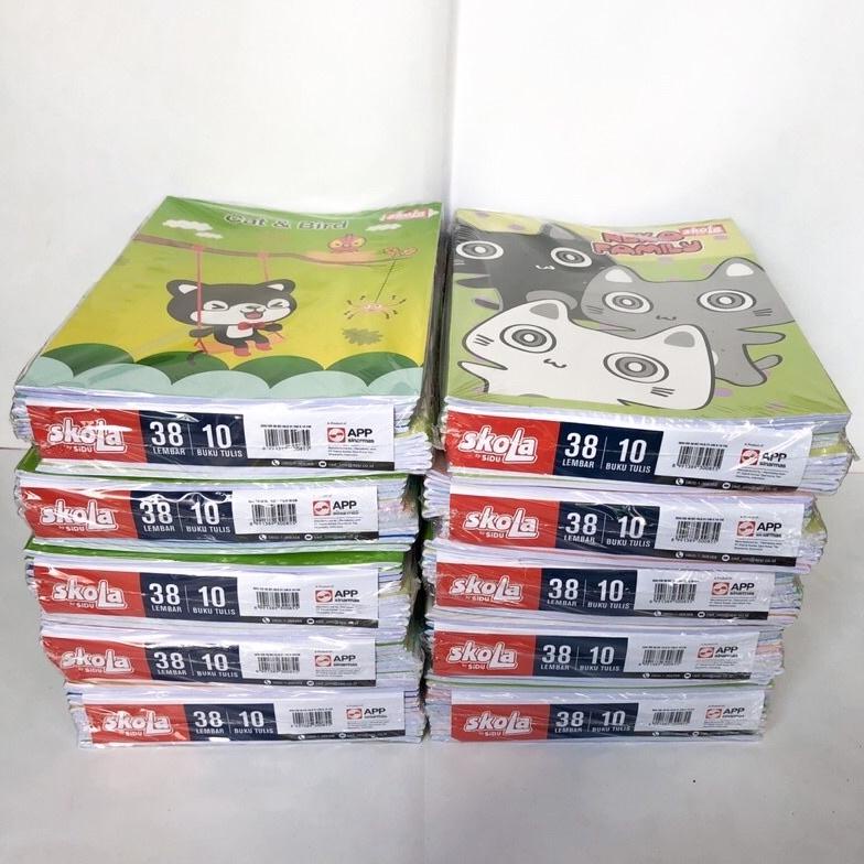 

8.8 ( 1 Pack /10 Pcs ) Buku Tulis Skola By Sidu Isi 38 Lembar Grosir !!