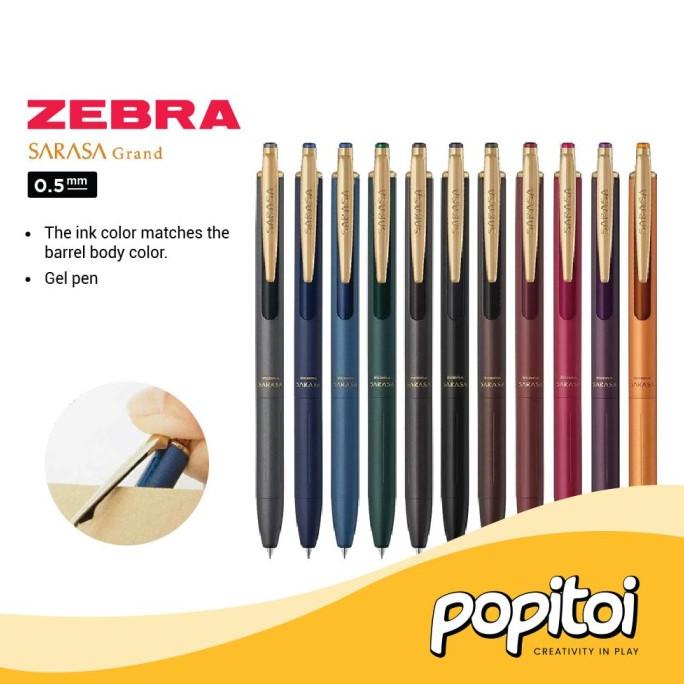 

Open DS] Zebra Sarasa Grand Vintage 0.5 mm Retro Color Gel Pen Pulpen Bolpoin