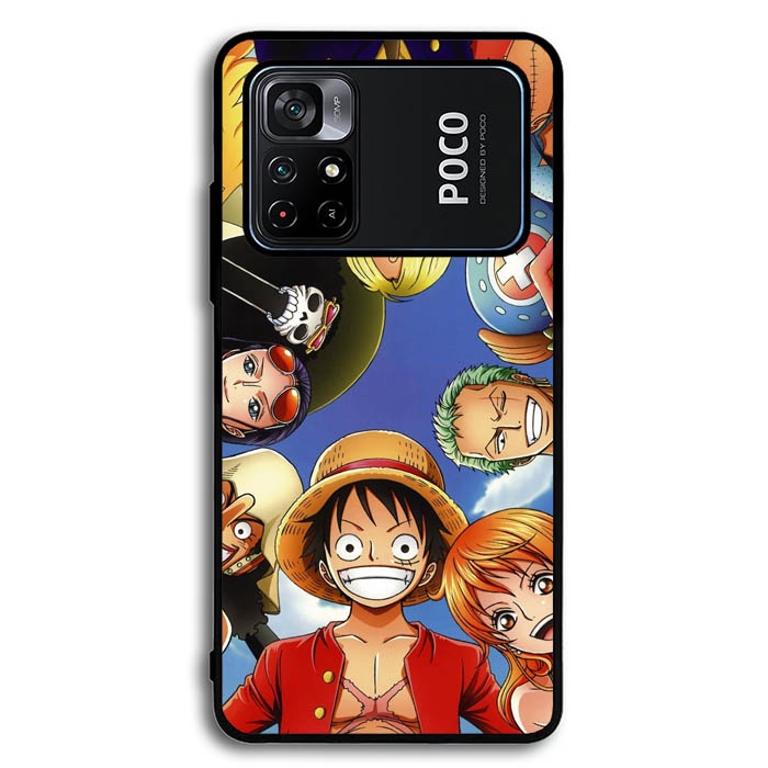 Hardcase Casing Case Xiaomi Poco M3 M4 M5 X3 X5 F2 F3 F4 C40 Pro One Piece Team AB1954