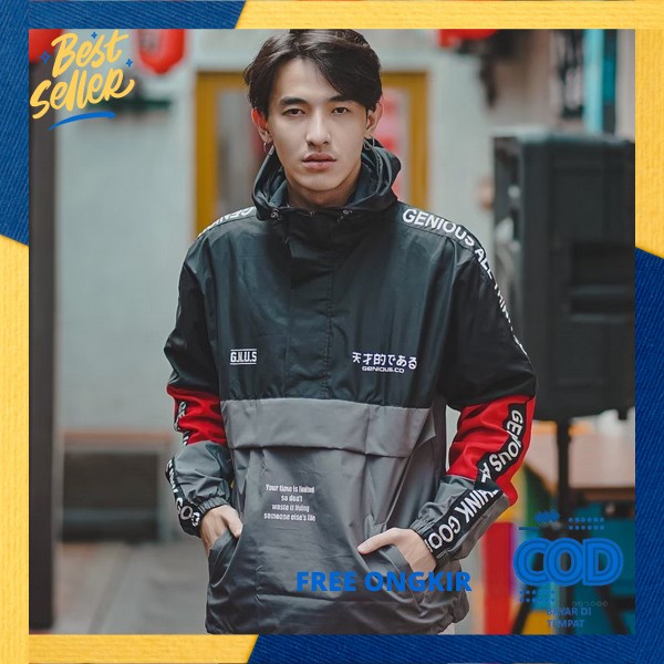 Jsket Pria Premium Cwok Oringinal Jaaket Pria Waterproof Trucker Psrasut Jecket Bomber Zipper Jacket