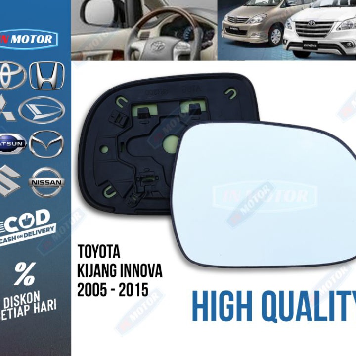 kaca spion Innova / hilux  2005 2006 2007 2008 2009 2010 2011 2012 2013 kaca sepion Inova spion Toyo