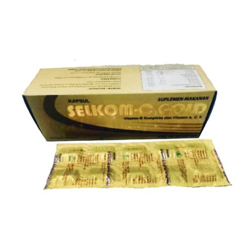 SELKOM C GOLD STRIP 10 KAPSUL