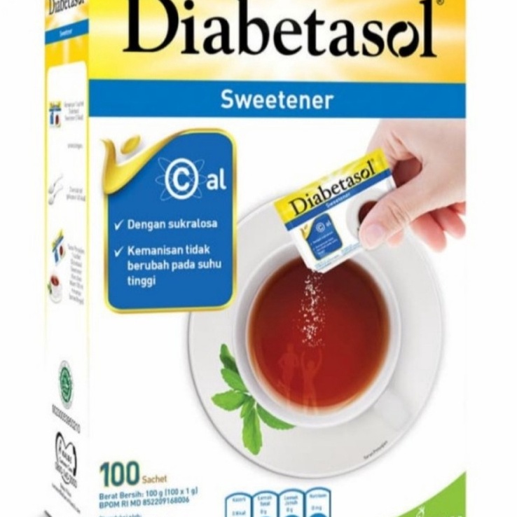 

Termurah | FG2 | Diabetasol Zero Calorie Sweetener 100 X 1,5 G (Sachet) GULA DIET