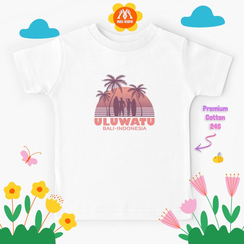 Baju Kaos Anak Uluwatu Bali Indonesia Summer Surf Popular Spot - Custom 1723