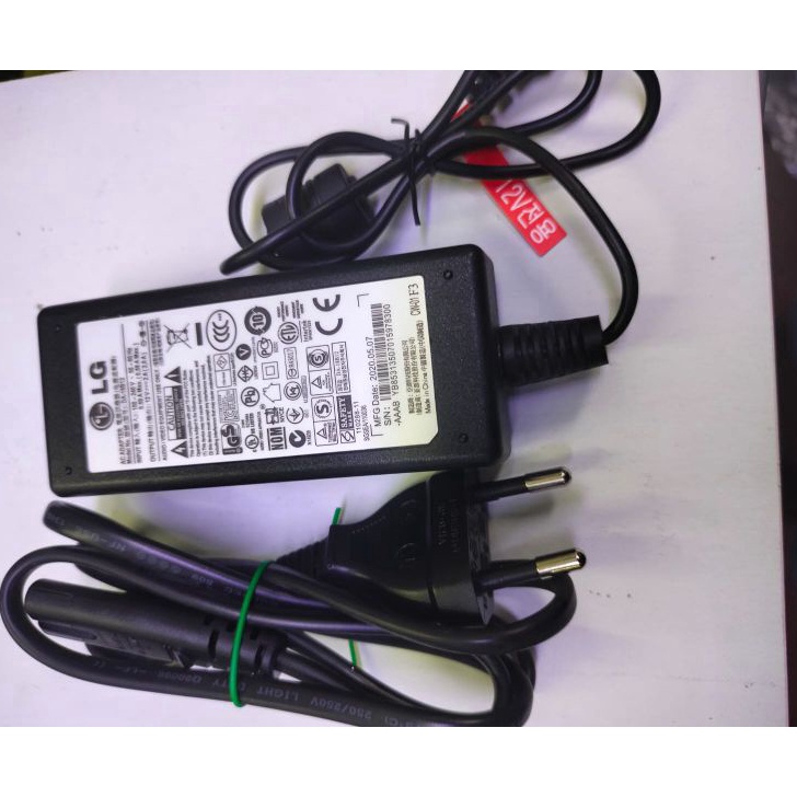 Big Sale ADAPTOR 2A 12V MERK LG ADAPTOR 2A 12V LG MURNI ADAPTOR CCTV / ADAPTOR MESIN STEAM / ADAPTOR