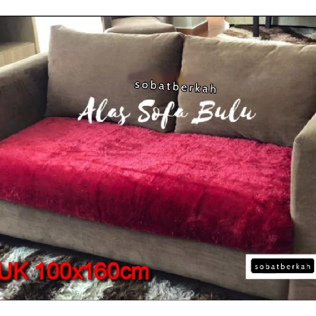 Best Produk Alas sofa bulu ukuran 100x160cm / Alas kursi bulu sofa / Alas bulu kursi Terkini