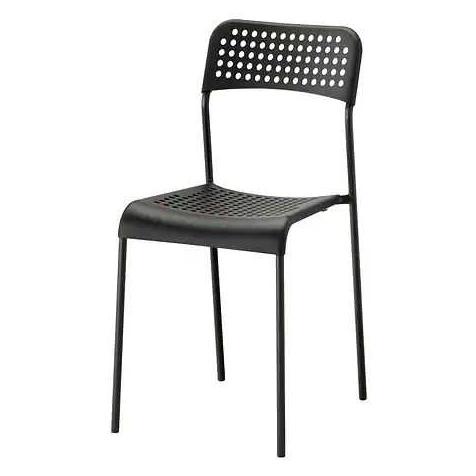 SALE ADDE Kursi serbaguna dengan sandaran warna hitam