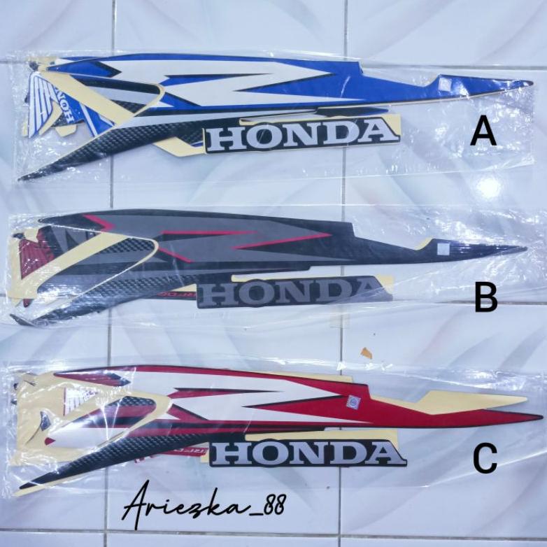 New Arrivals Striping Supra X 2007 2008 125 Cw  | Stiker Bodi Motor Supra X 125 Sparepart Motor Orig