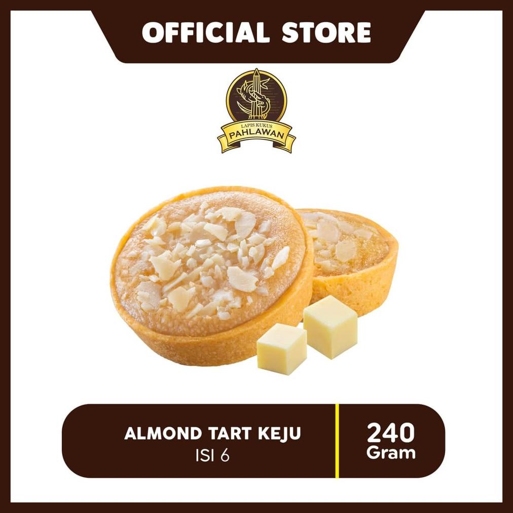 

8.8 [Discount] Lapis Kukus Pahlawan - Almond Tart Keju - 6 Pcs New !!