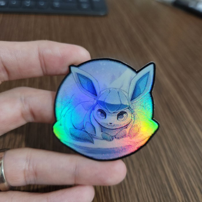 

Sticker Hologram Anime - PSH1907 - Pokemon - Eeveelution - Glaceon