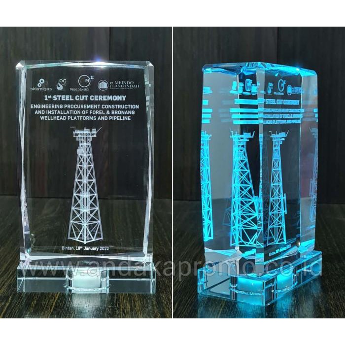 Plakat Custom Kristal 3D | Image 3D Dalam Crystal | Kristal 3D Laser