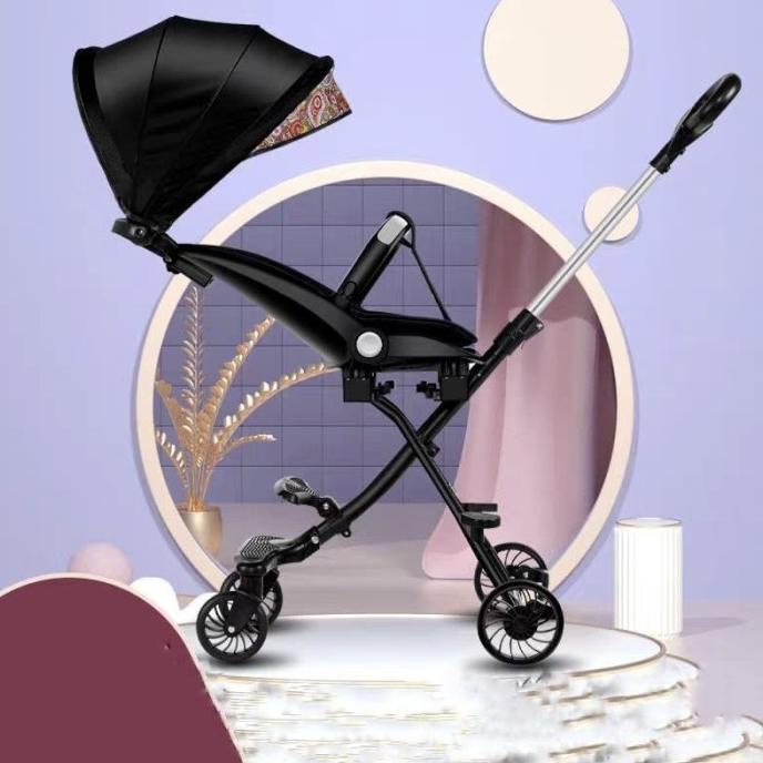 Dorongan Anak Exotic LW-121 Magic Stroller Dorongan Bayi Canopy