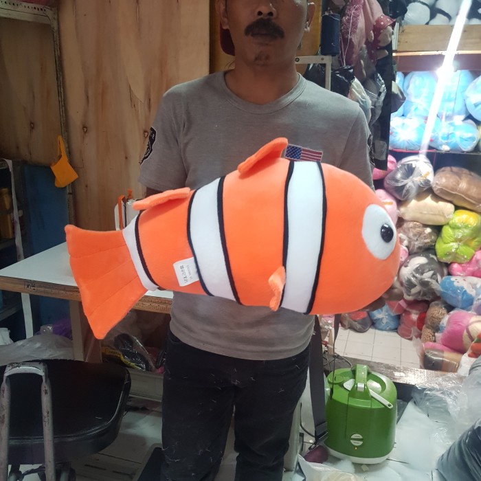 BONEKA HEWAN IKAN MAS SAPU LELE NEMO MUJAER ORANGE ORANYE OREN PUTIH