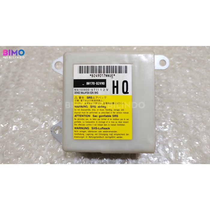 {Bekas} Modul SRS Airbag Toyota Cayla Daihatsu Sigra 89170-BZ490 HQ Limited