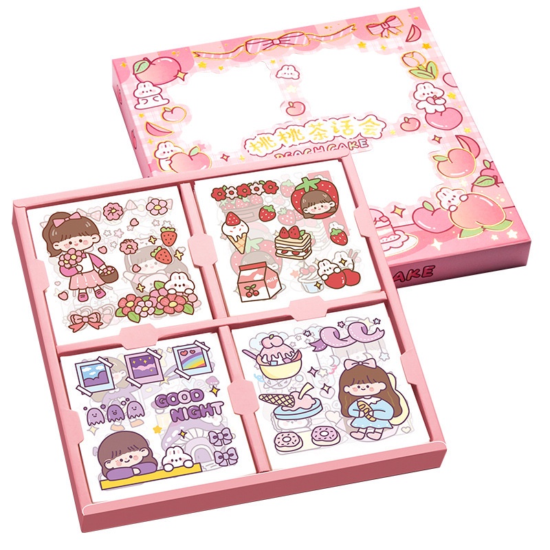 

WB5 NINI STIKER KOREA ISI 100 PCS STICKER DECO AESTHETIC / CASE HP / DIARY / DIY / BUJO /SCRAPBOOK