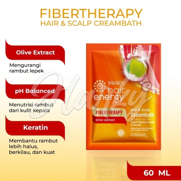 Makarizo Hair Energy Hair Cream FIBERTHERAPHY 60gr Makarizo Creambath
