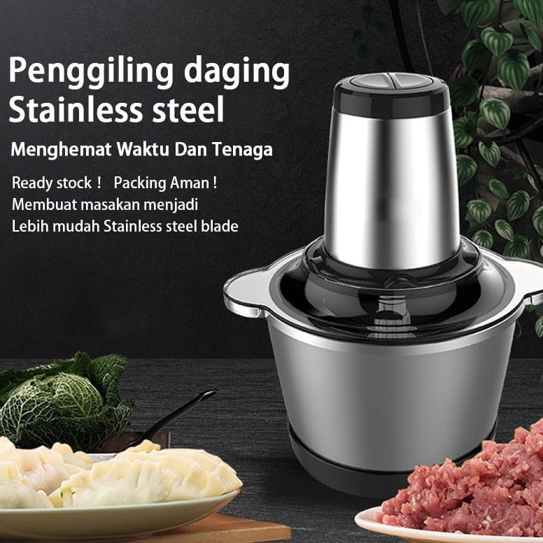 Terlaris BEST SELLER Pengiling daging stainles copper 2L tahan karat Alat Penggiling Daging Stainles