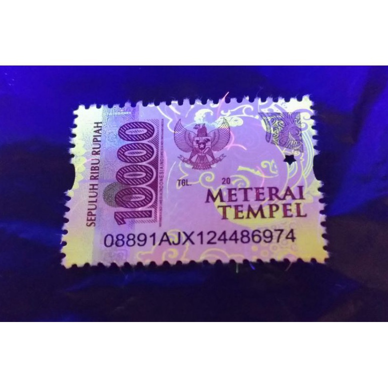 

[PRODUK-KL6RP43] materai meterai tempel 10000 asli pos w6mwl
