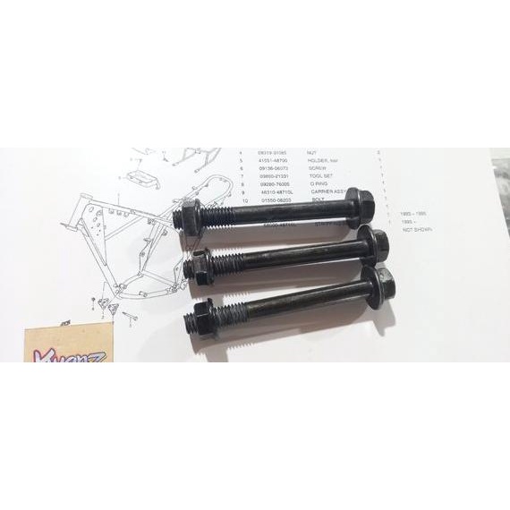baut braket mesin Suzuki TS125 baut braket mesin depan Suzuki TS125 baut dudukan mesin Suzuki Ts125 