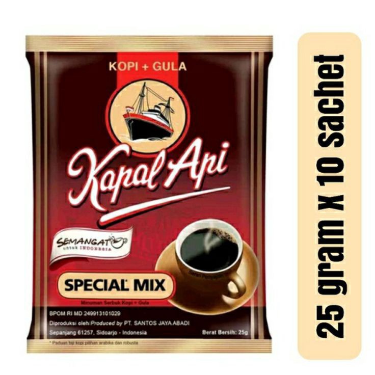 

⚡TOK SIAP 【COD Kapal Api Special Mix 25gr x 10pcs Kopi Kapal Api