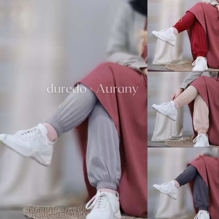 Top Sale AURANY Celana Inner Wanita Muslimah Celamis Dalaman Gamis Legging iner Panjang Jumbo PREMIU