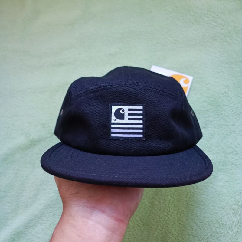 C9T TOPI 5PANEL CARHARTT* FLAG BLACK GQ7