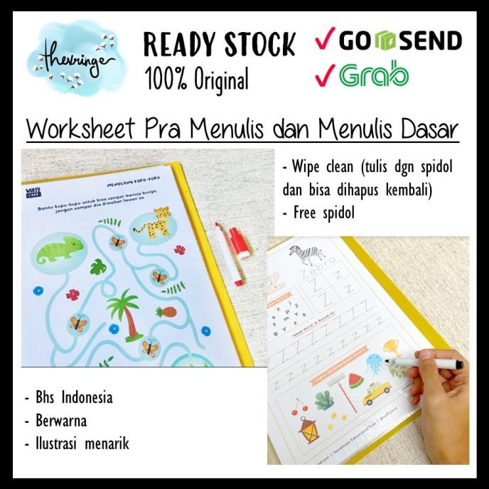 

Sale Buku Latihan 2-6 Tahun Pra Menulis Wipe Clean Worksheet Wuffyland Termurah
