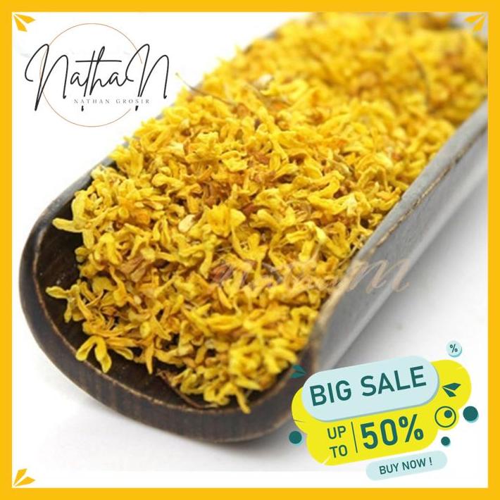 

BUNGA OSMANTHUS KERING / PREMIUM DRIED FLOWER / PREMIUM GRADE DRIED OSMANTHUS FLOWER 25GR BERKUALITAS !!