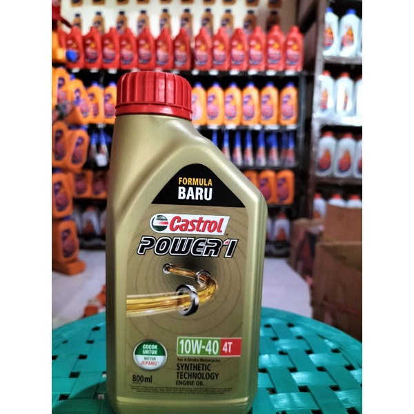 Oli Castrol Powerone 0.8 Ml BEBEK+Kemasan baru