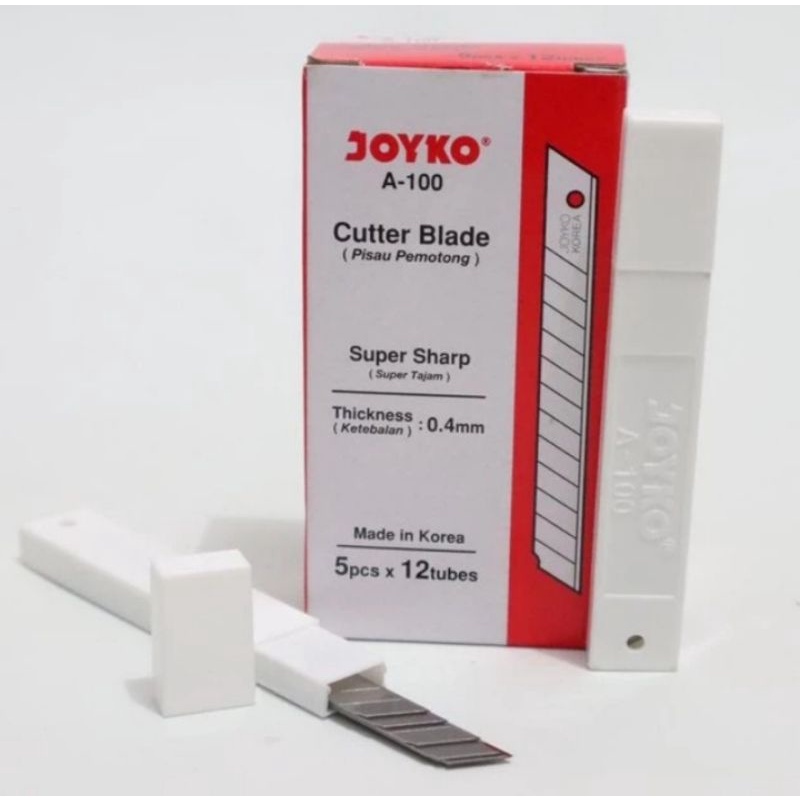 

Refill Isi Pisau Pemotong Joyko A-100 Cutter Blade Refil
