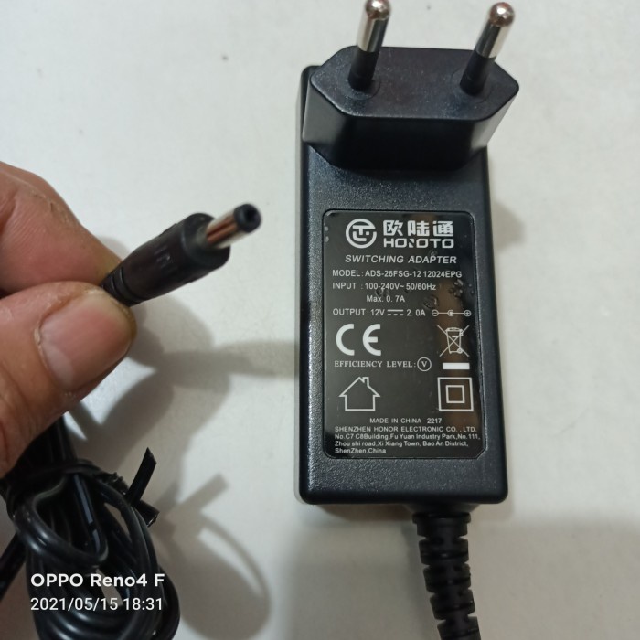 Adaptor 12V 2A Hoioto