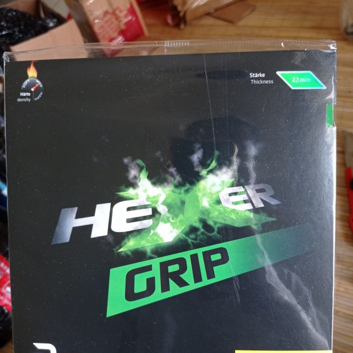 Terlaris Karet Tenis Meja Andro Hexer Grip Green Hijau Original