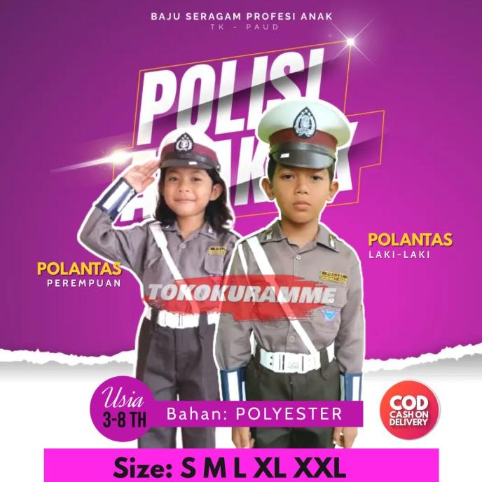 baju polisi anak baju polisi anak perempuan baju polisi anak laki laki