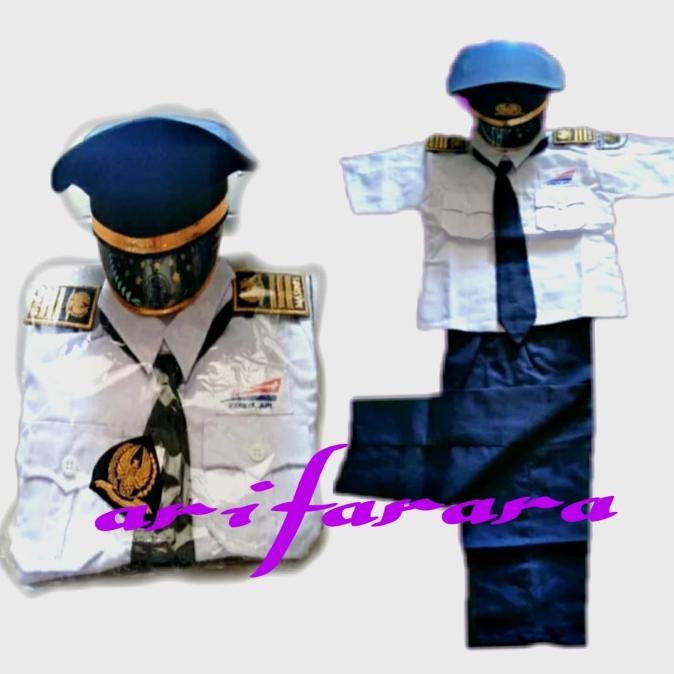 kostum karnaval baju profesi masinis anak