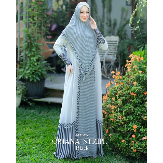 oriana stripe syari by madenia syari masya
