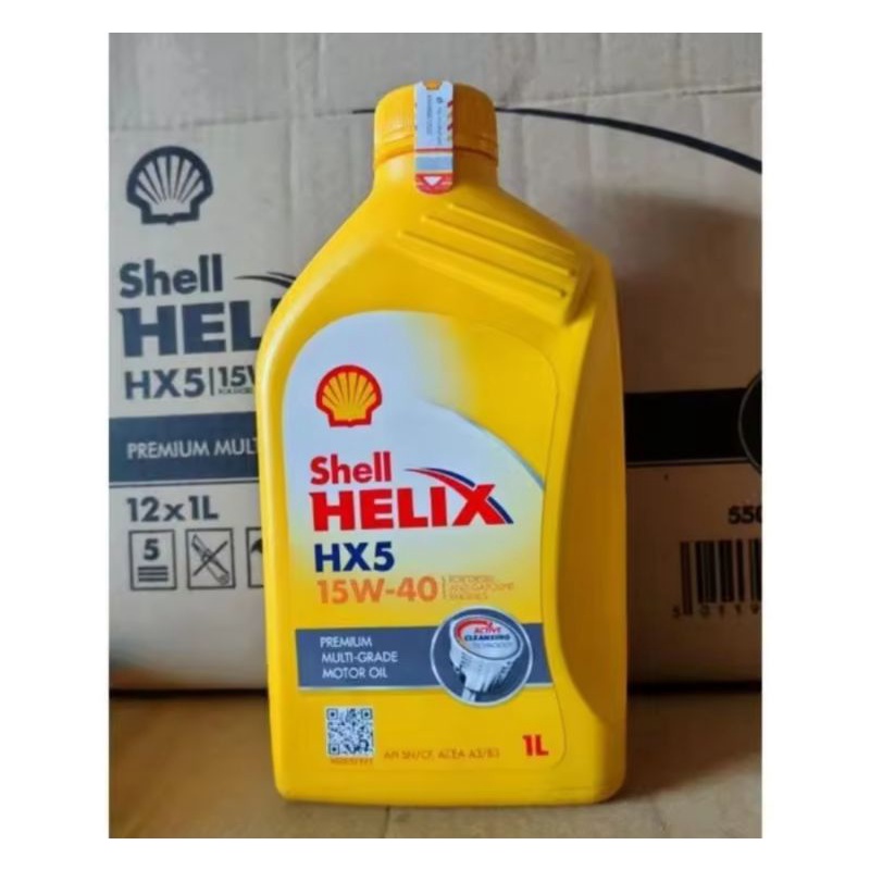 OLI SHELL HELIX HX5 1L / OLI MOTOR ALL VIXION NEW OLD CBR MEGA PRO TIGER R 15 R25 VERSA SCORPIO DLL