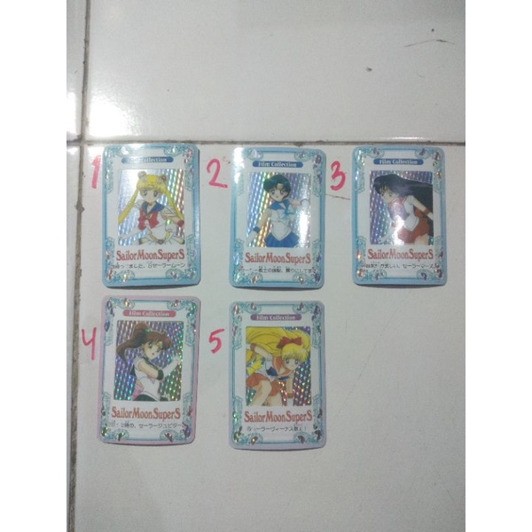 

kartu stiker sailormoon hologram