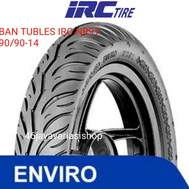 Terbaru.. BAN LUAR TUBELESS MATIC IRC NR91 ENVIRO RING 14 UKURAN 70/90-14,80/90-14,90/90-14 FREE PEN