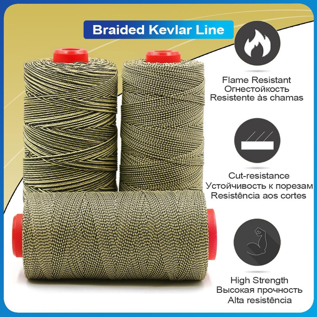 ❤Kite Flying String Kevlar Line 0.7mm~1.4mm High Strength Fishing Assist Cord Thread Model Rocket Ta