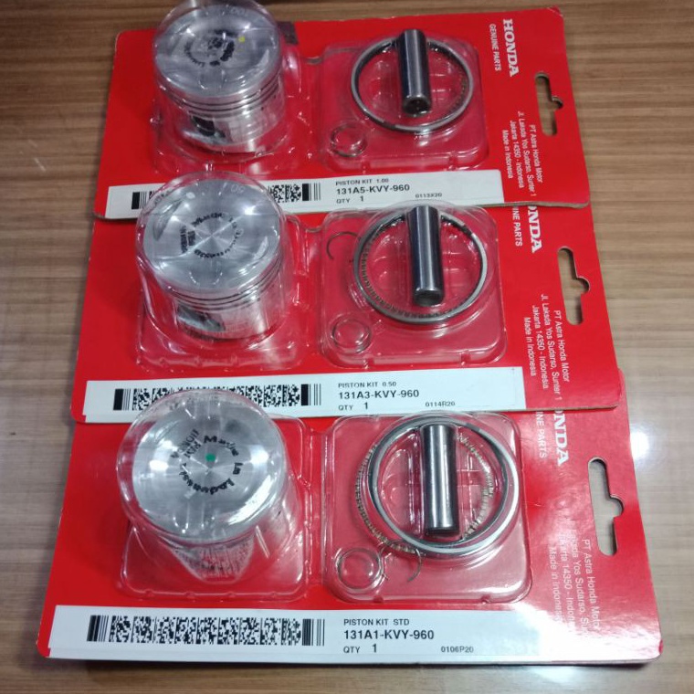 HARGA BERSAHABAT. PISTON RING SEHER KIT KVY BEAT SPACY SCOOPY LAMA OLD KARBU FI INJEKSI SIZE OS STAN