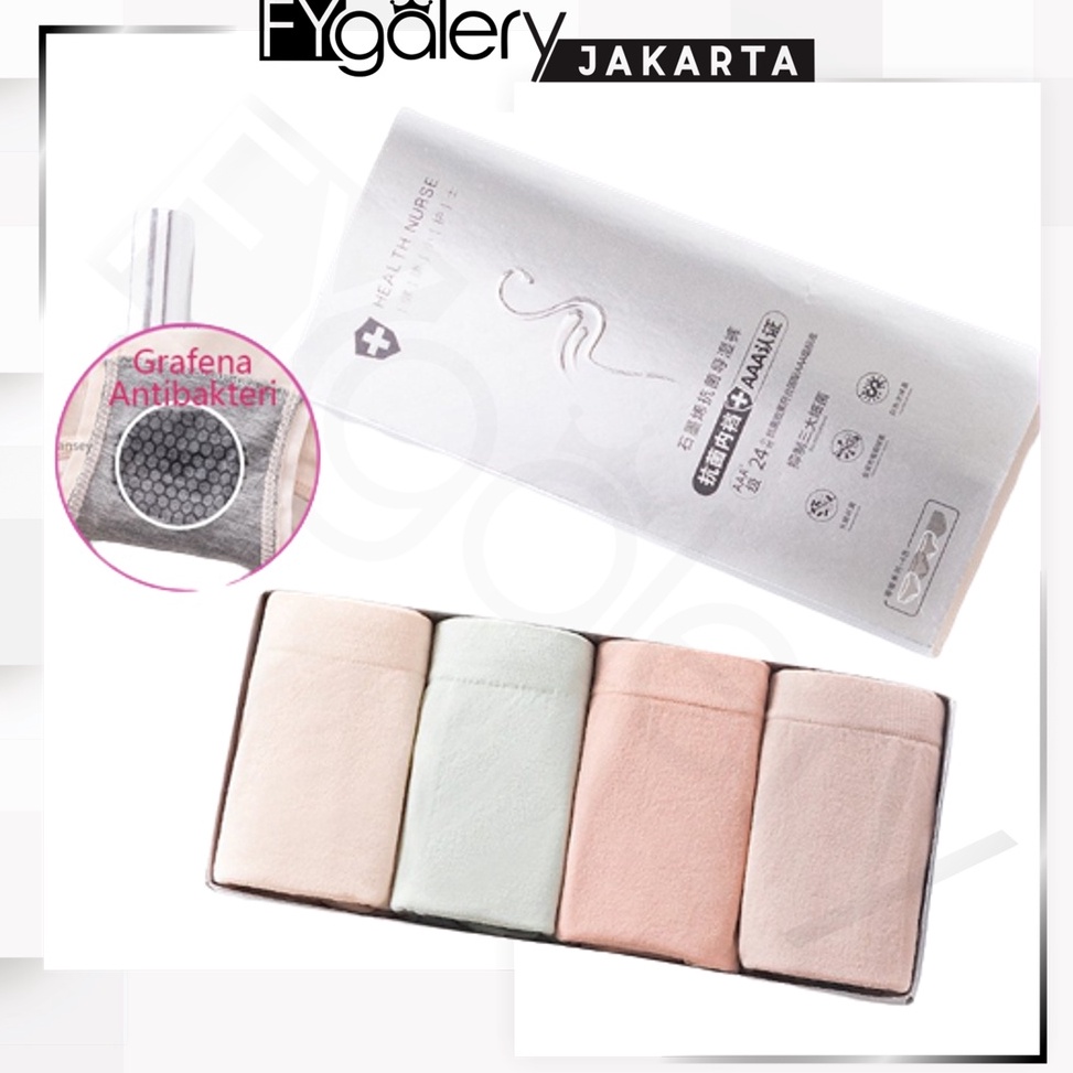 TERBARU. FYGALERYJAKARTA W241 Celana dalam antibakteri graphene wanita Pakaian Dalam CD Seamless [Se