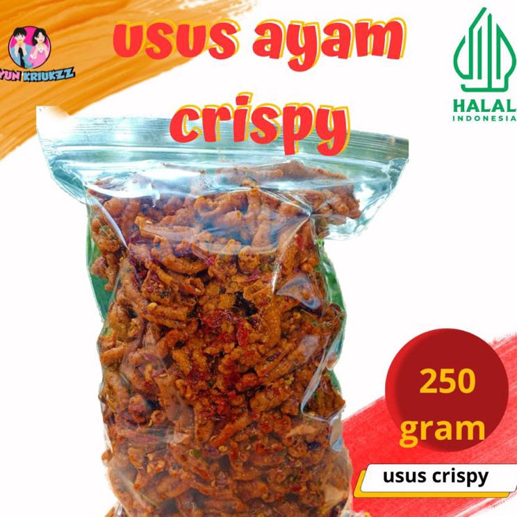 

Terlaris usus ayam crispy pedas daun jeruk 250 gram Laris