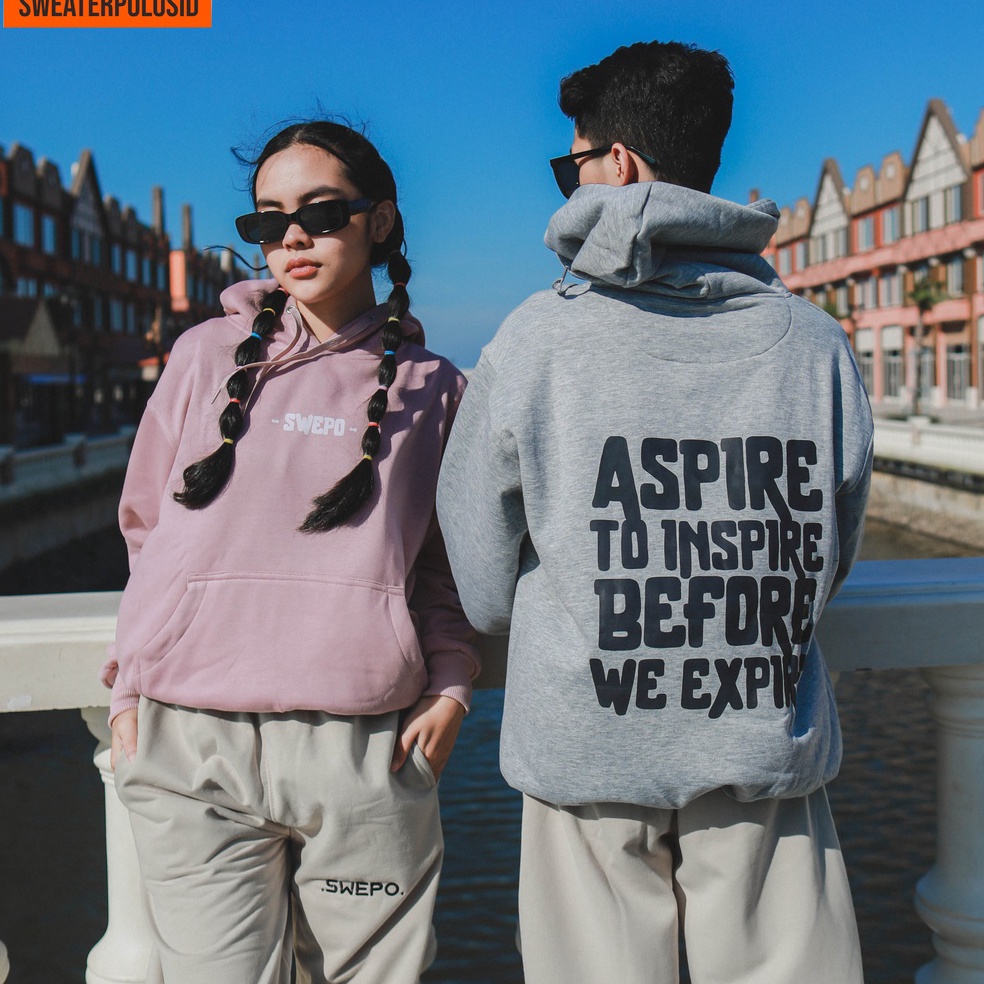 TERMURAH!. SWEPO Hoodie Jumper ASPIRE SWEPO 634  M-XXL (Pria & Wanita)