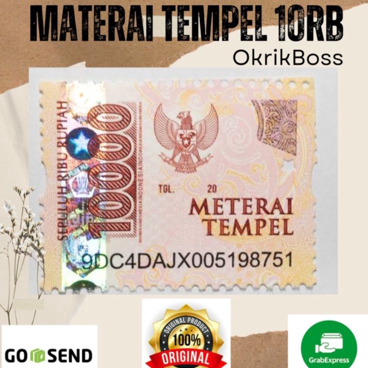 

✲Harga Termurah❁ NTTET Meterai Asli 10000 T66 ➺Terkini