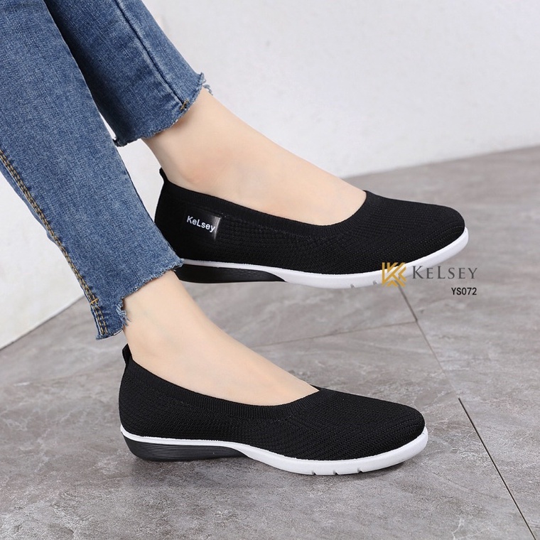 TERBAIK. Kelsey Sepatu Flat wanita YS072 Sepatu Wanita Slip On