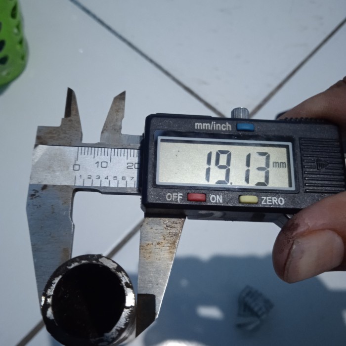 pipa besi od 19mm id 15mm x 230mm