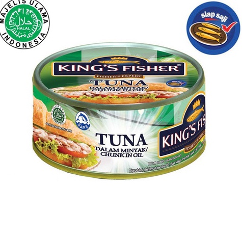 

☊Ready← QJ8NA King's Fisher Canned Tuna 170gr All Flavour | King Fisher Tuna Kaleng All Variant J72 ✯Terbaru