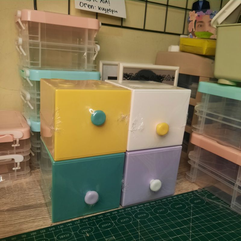 Rak penyimpanan mr diy lucu || kotak penyimpanan || box lucu || laci kecil lucu