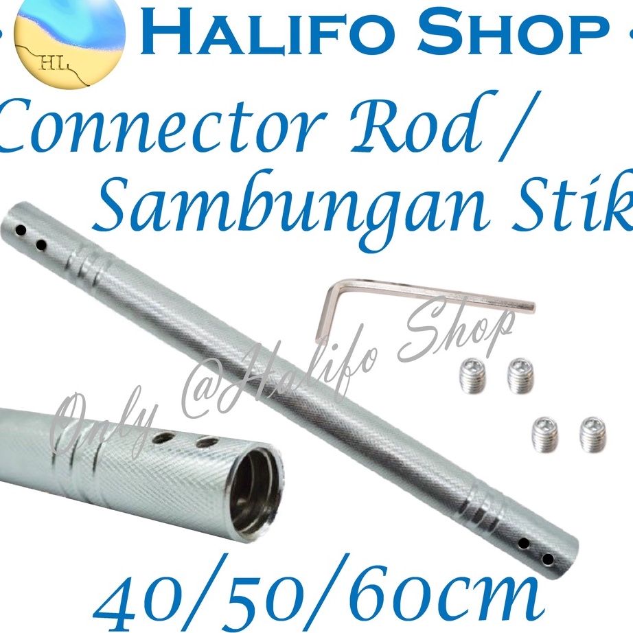 Kualitas Dijamin [CHROME IRON] Sambungan Stik Connector Rod Bar Extention Connecting Stick Barbell D